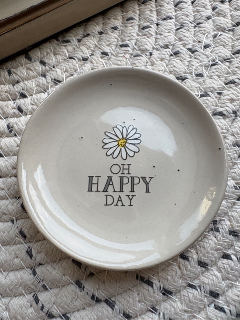 Trinket/Ring Dish Oh Happy Day Decorative Daisy